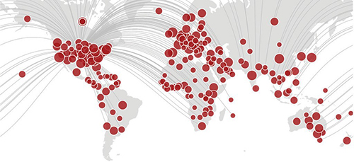 Profiles map graphic.